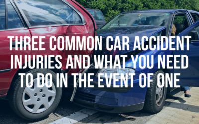Three Common Car Accident Injuries And What You Need To Do In The Event Of One - Mukerji Law
